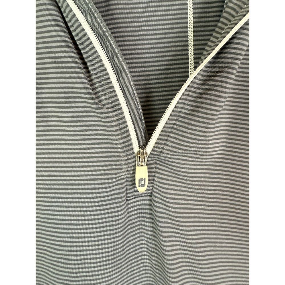FootJoy 1/4 Zip Men's Large Golf Pullover‎ Jacket Stretch Athletic Logo Gray - Picture 4 of 8